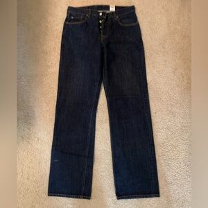 Lucky Brand Button Fly Dungarees Women’s Size 33